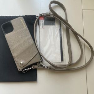 Crossbody Bandolier in Greige IphoneMaxPro11